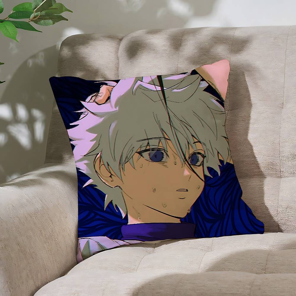 

Anime Hhunter X HunterS Customizable Square Pillowcases Stylish And Soft Perfect For Beds Cars And Sofas 40x40 cm