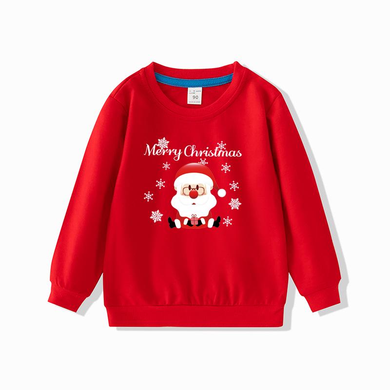 Toddler Girls' Christmas Sweatshirt - Spring/Autumn Pullover, New Southeast Asia Arrival