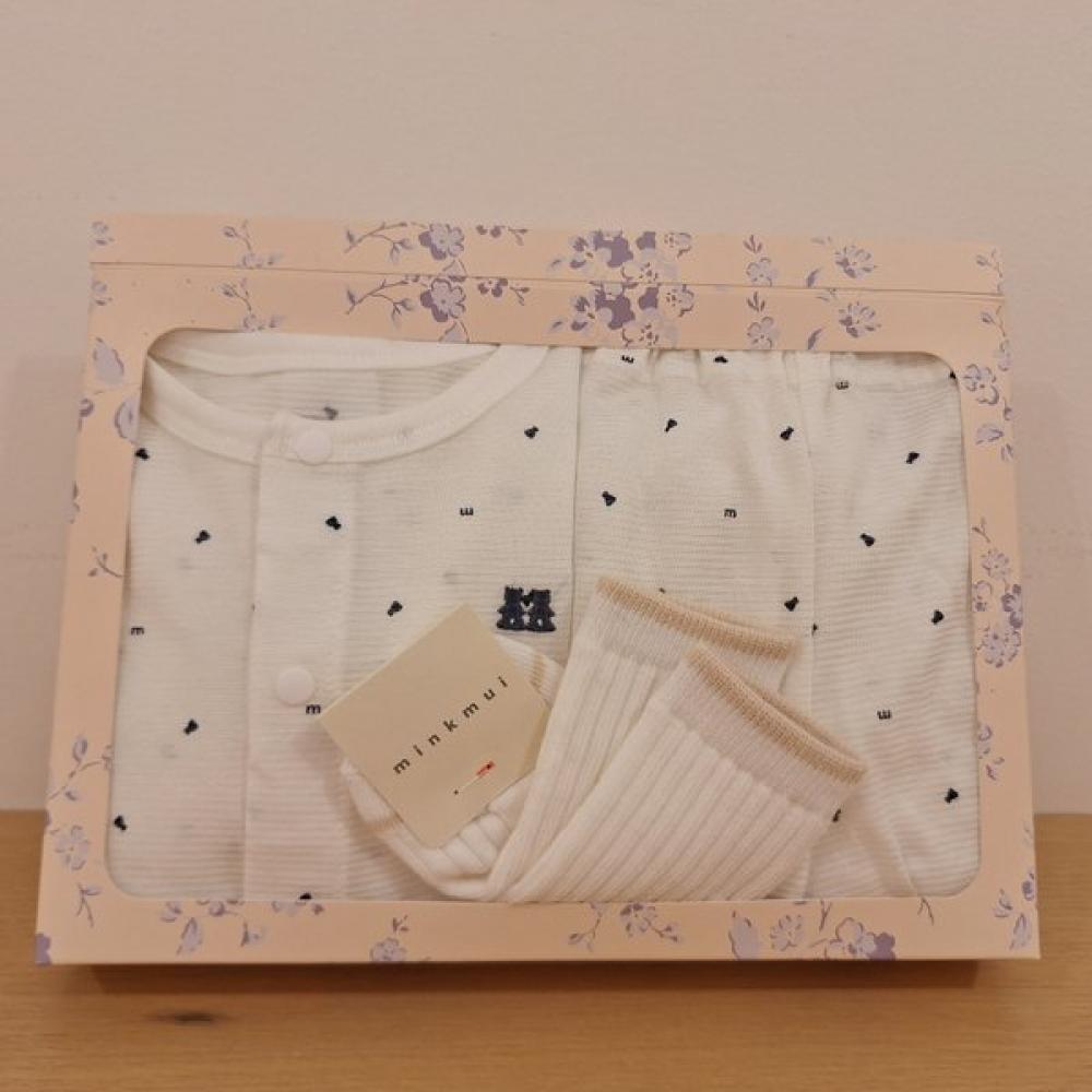 

Mink Mui Mink Rayon Short Sleeve Underwear Basic Ribbed Short Set 36114 810 01 NY/4 years old (110)