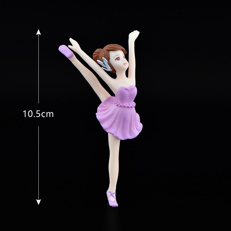 Ballet Girl Plastic HandicraftsKeychains Accessories Micro-landscapesMoss Ornaments Gifts