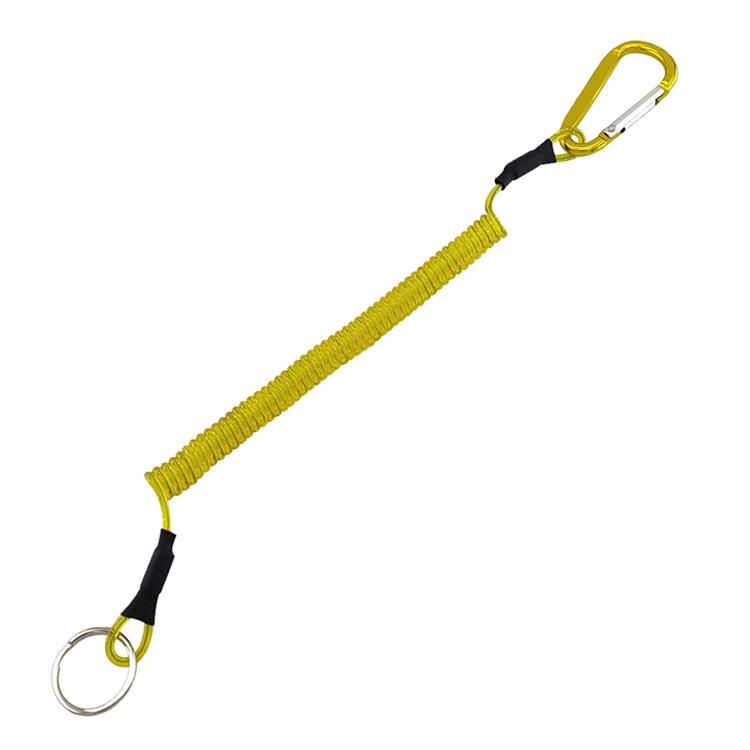 1Pc Mountaineering Buckle Wire Rope Fishing Gear Missed Rope Key Anti-lost Lanyard Retractable Fast