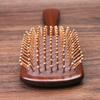 Sandalwood Air Cushion Oval Comb - Solid Wood Fluffy Hairbrush for Head Meridian Massage
