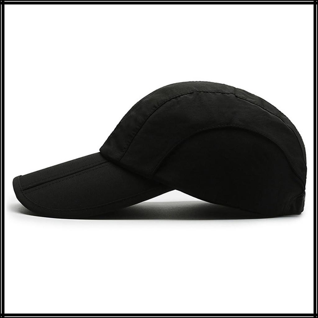 Baseball Ein-Punkt-Schirm CA975 [White Fang] Hut, Kappe, Logo, Kappe, Stilvoll, Modisch, Cool, Herren (Schwarz)