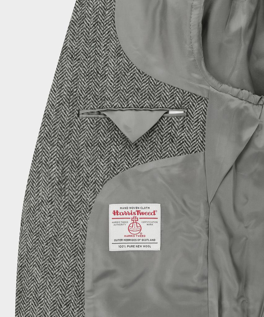 BROOKS BROTHERS Harris Tweed Sack Jacket (Grey) (Bbjsmmg401)