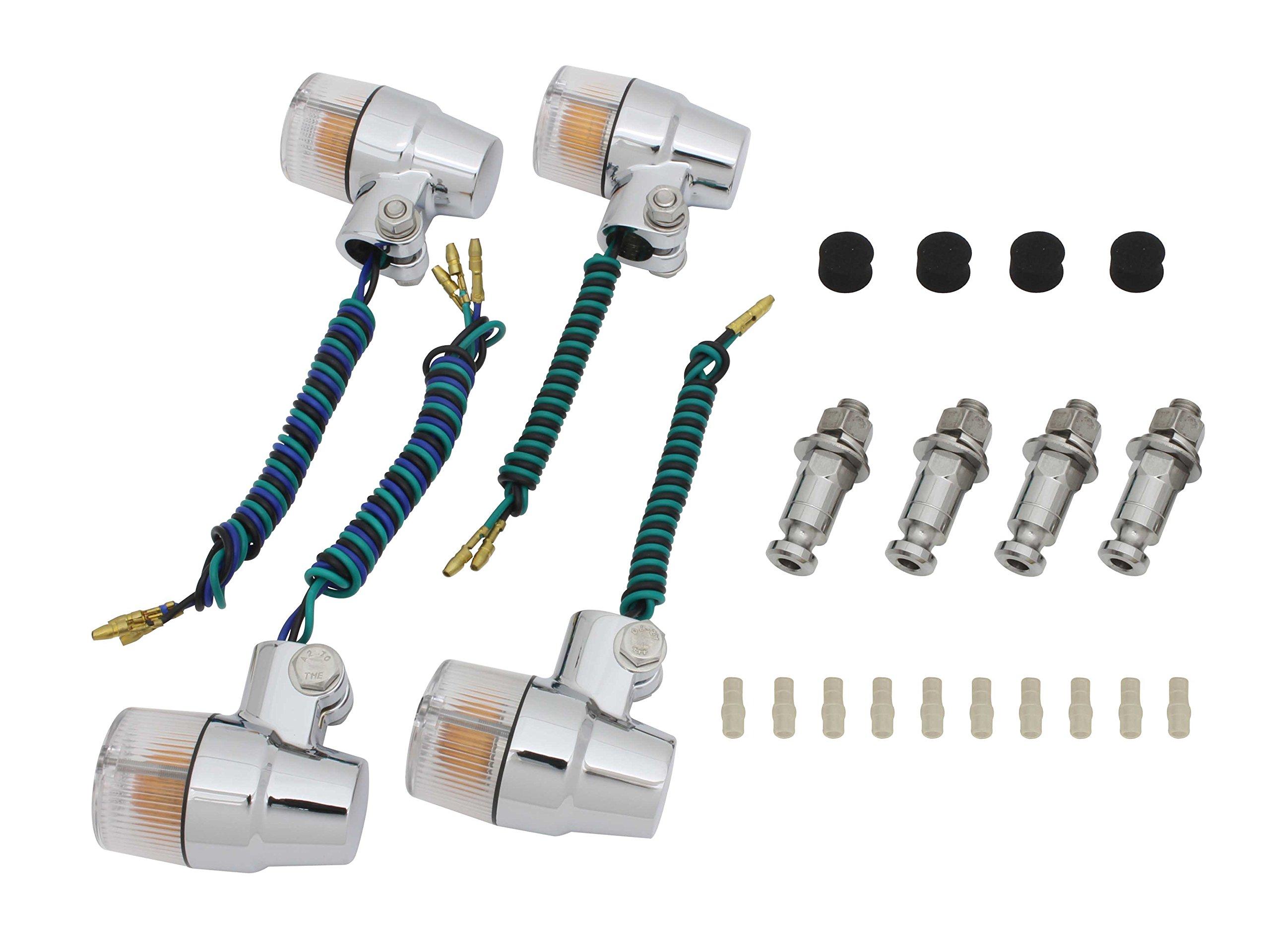 

POSH FAITH Мотоциклетные поворотники Superbike для XJR1300 Хромированные поворотники, Поворотники мини-типа, Модельно-специфичные (00-06) XJR400/R (95-) Корпус/Прозрачная линза,