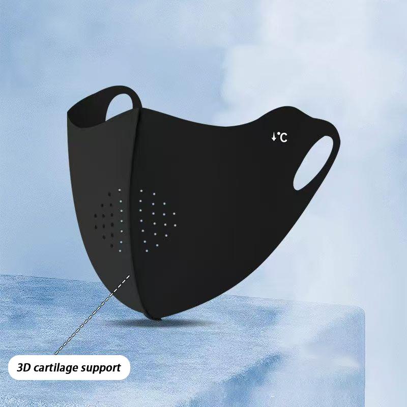 Uv Protection Breathable Face Mask 3D Seamless Full Face Outdoor  Lightweight Sun Block Flex Fit