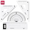 Deli Stationery 15cm Student Drawing Ruler Set