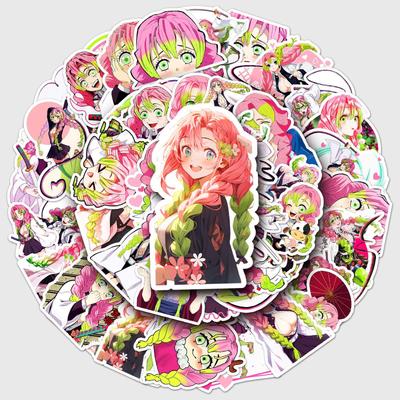 50 Kanroji Mitsuri Demon Slayer Anime Stickers for Cups & Luggage.