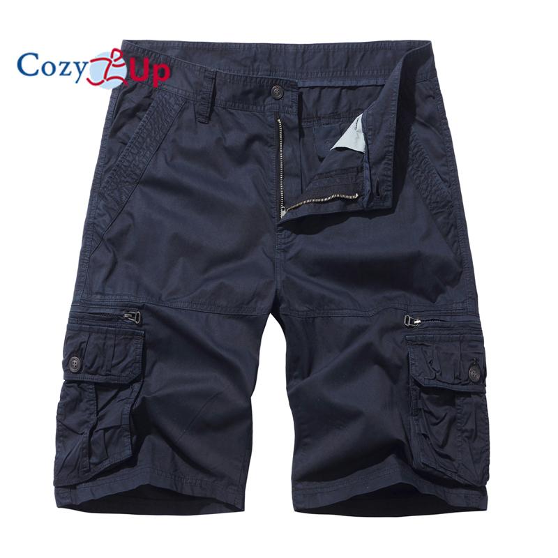 Cozy Up Men's Cargo Shorts Lightweight Multi Pocket Casual Short Pants with No Belt