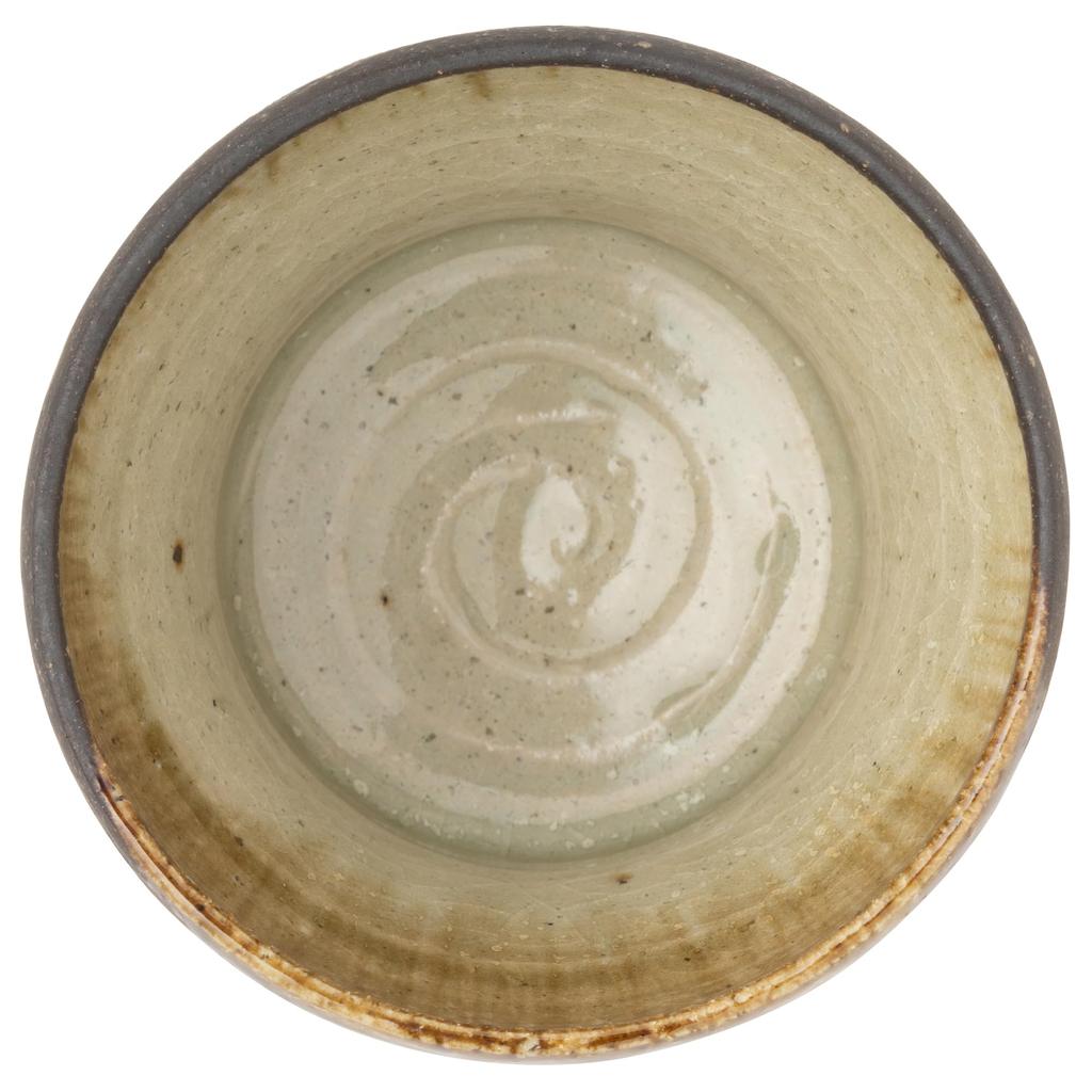 Marui Seito Shigaraki Ware Hechimon Soup Bowl, Approx. 350ml Capacity, Brown Tag, MR-3-4007