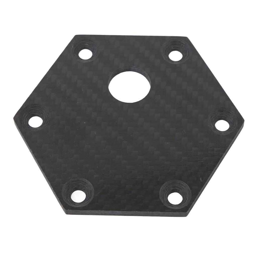 6 Holes Steering Wheel Horn Cover Carbon Fiber Stylish Appearance Steering Wheel Center Cap