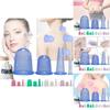 Premium Silicone Cupping Therapy Set Transparent Round Moisture Removal Massage Cups