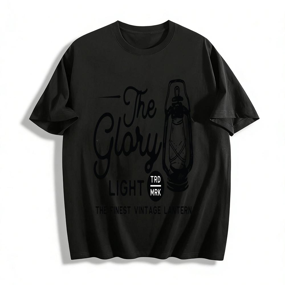 

Vintage The Glory Lantern Print Casual Tee Pure cotton T-shirt XXS