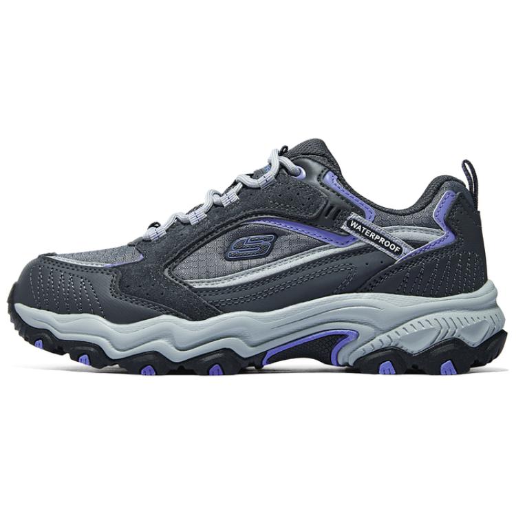 Skechers Outdoor Comfortable Versatile Support Low-Top Casual Shoes Women sneaker Gray Purple Black 180124-GYPR 39