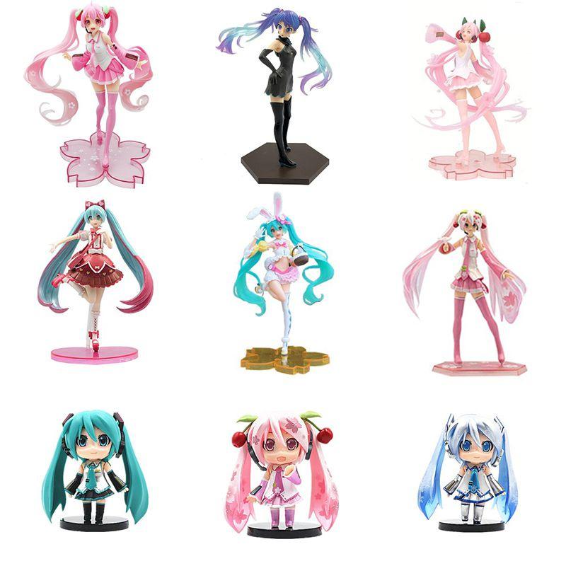Hatsune Miku Cartoon Virtual Singer Manga Statue Figurines Stunning Collectible Model Toy