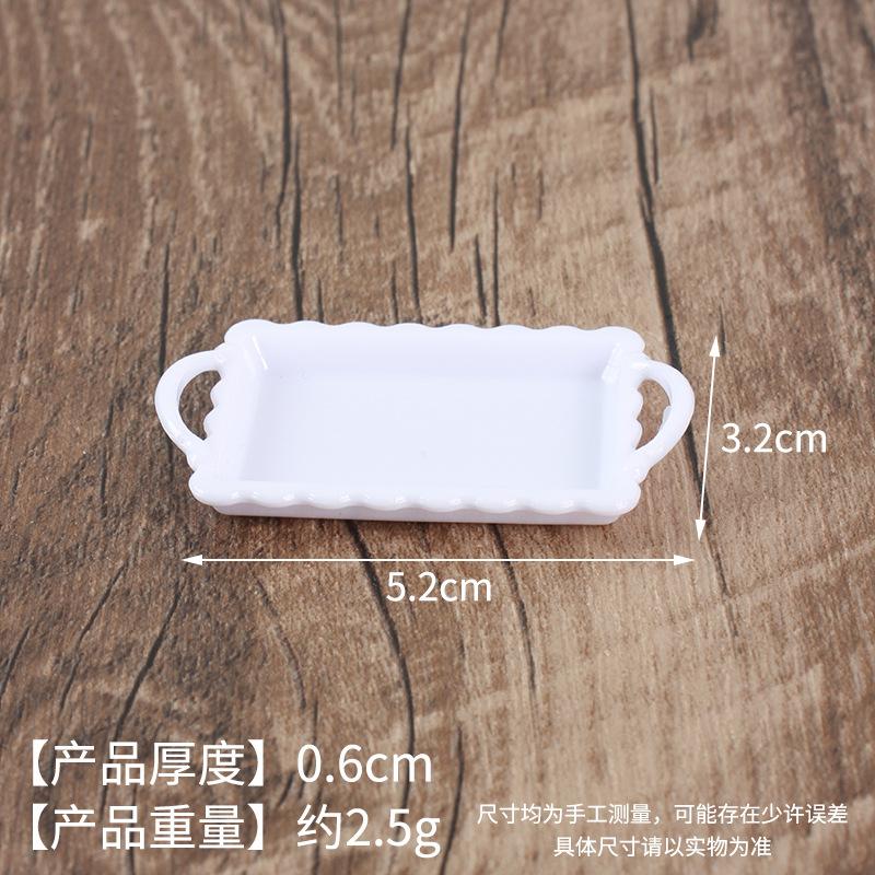 Mini Miniature Simulation Plate Small Bowl Tableware Diy Food Play Accessories Mini Container Play House Kitchen Toys