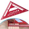 Aluminum 12in Woodworking Square Angle Measuring Tool with Dual Scale for Precision Marking and Angle Finding in Woodworking