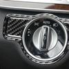 Carbon Fiber Headlight Switch Trim For Mercedes CLA GLA GLE 2014 2015 2016 2017-2023 Light Control Cover Frame Interior Sticker