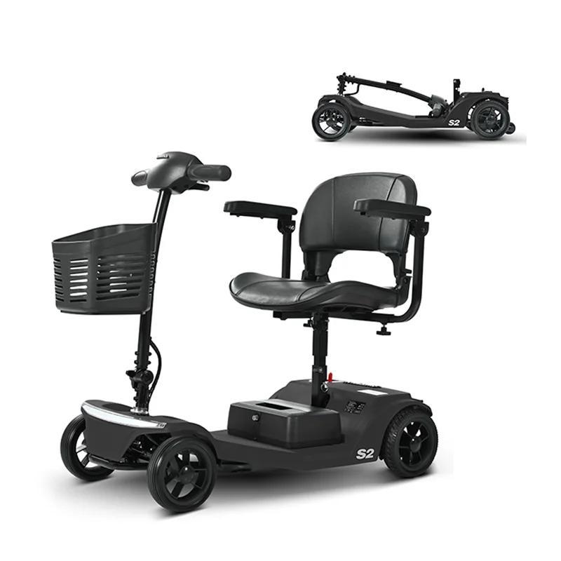 Sweetrich S2 250W 24V 12Ah Batterie Amovible Pneu 7.5 * 2.0 Scooter Électrique à Quatre Roues pour Personnes Âgées Équipé d'un Siège Pivotant Capacité de Charge 136kg