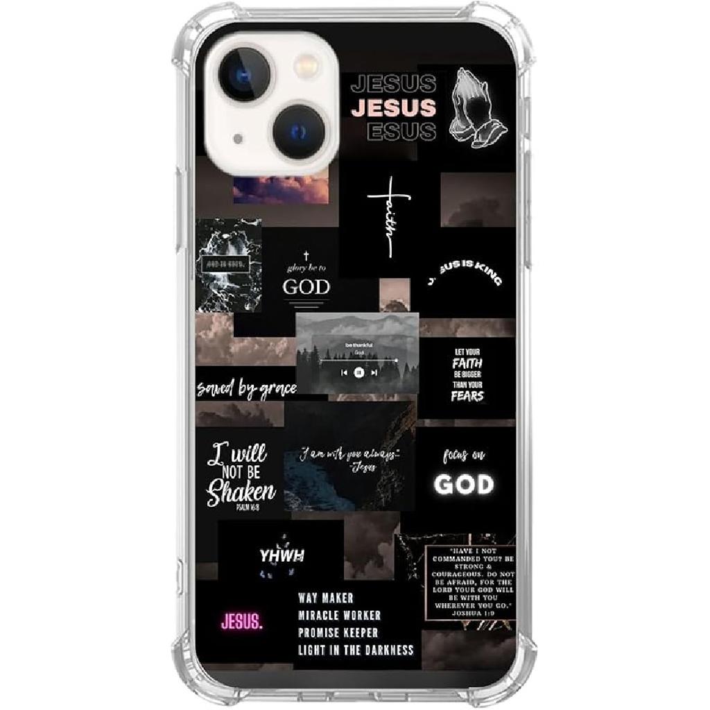 Pink White Black Christmas Trees Case Compatible with iPhone 15, Winter Christmas Cartoon Case for iPhone 15, Cool TPU Bumper Phone Case Cover