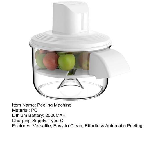 Electric Peeling Machine Automatic Potato Grape Garlic Peeler Rechargeable Cordless Fruit And Vegetable Peeler Easy to Clean Dishwasher Safe Kitchen