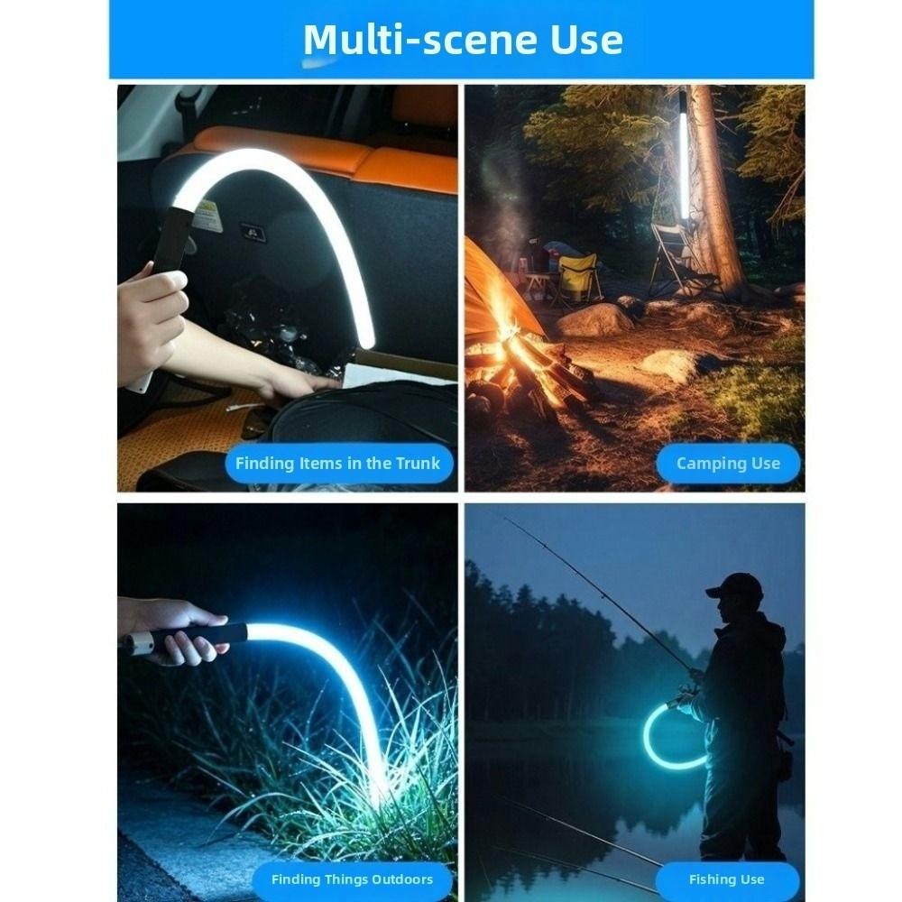 Colorful LED Flashlight Stick 3 Brightness Modes LED Work Lights Bendable LED Light Bar Home