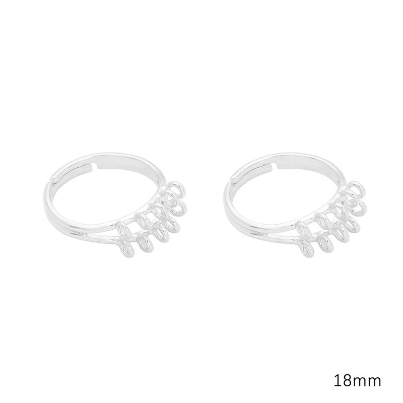 

1 шт., медное подвесное кольцо с покрытием для DIY, ожерелье, браслет, серьги, изготовление ювелирных изделий, аксессуары для рукоделия 03 18mm серебряный