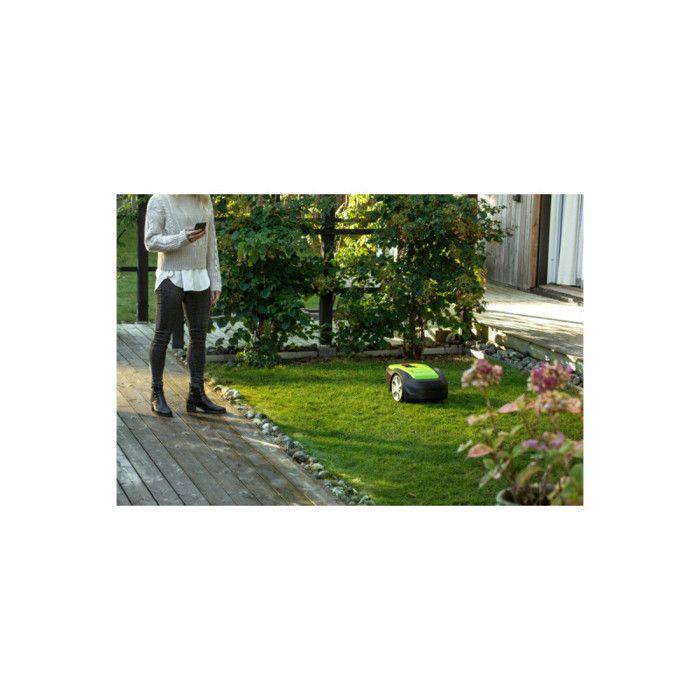 Robot Tondeuse - GREENWORKS - Optimow M - Sur Batterie - 500 M² - Hauteur De Coupe 60 Mm