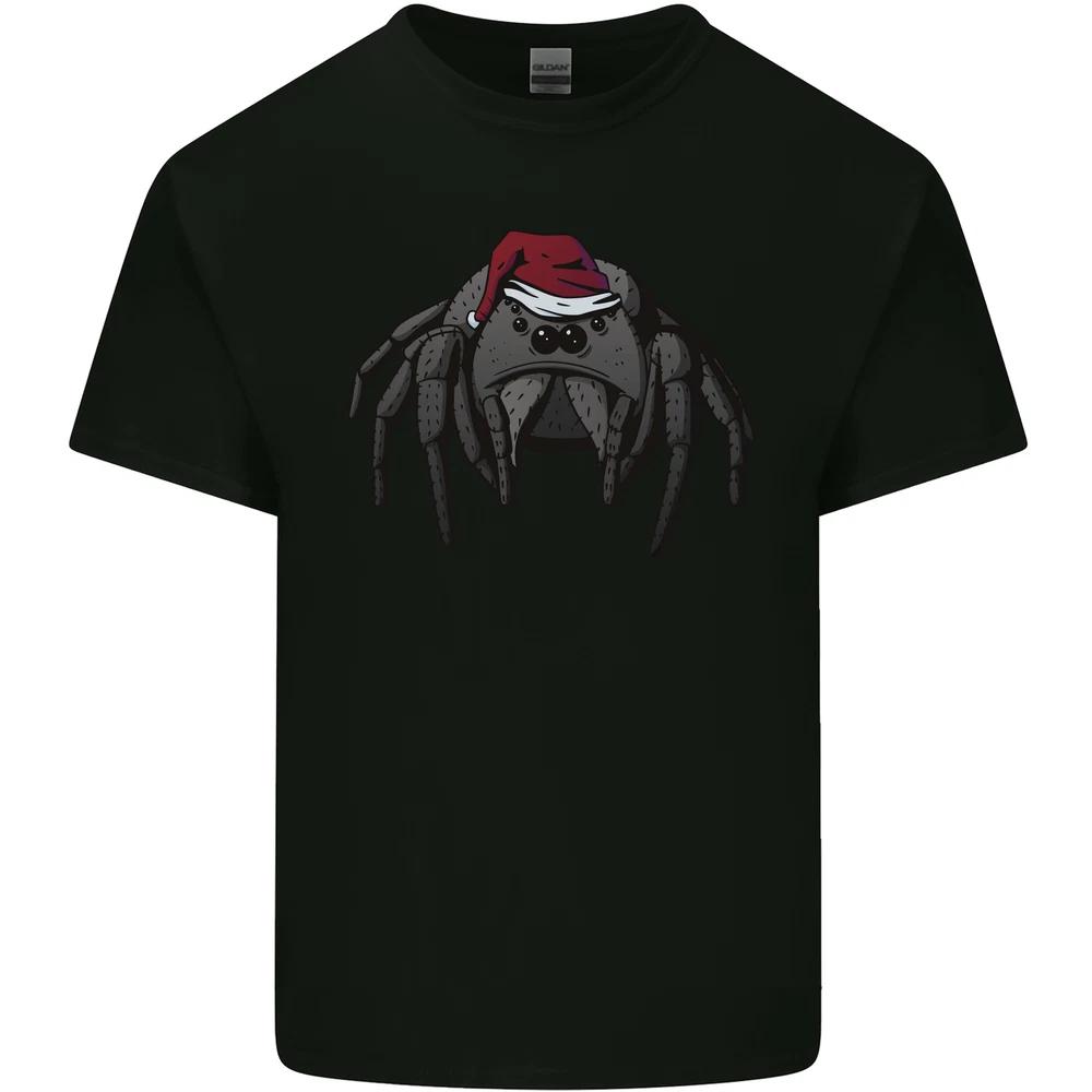 Christmas Tarantula Funny Xmas Hat Spider Unisexs Light Cotton TShirt S