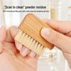 Solid Wood Manicure & Gap Cleaning Brush with Pure Boar Bristles for Hands, Keyboards, and Corners