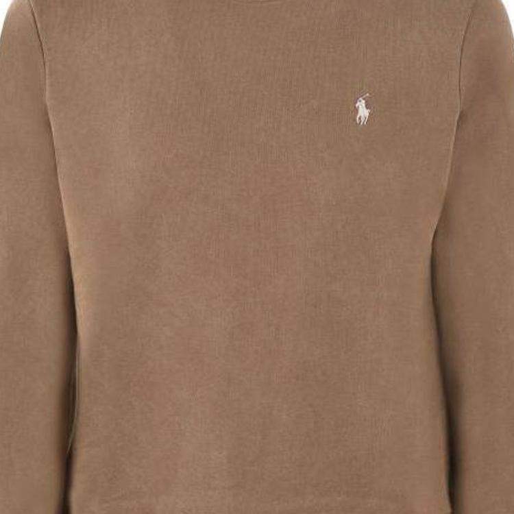 Polo Ralph Lauren Cotton Crew Neck Micro Logo Sweatshirt Men sweatshirt Brown 916689004