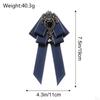 Bow Tie for Women Bowknot Necktie Vintage College Style Elegant Ribbon Formal Fashion Brooch Pin