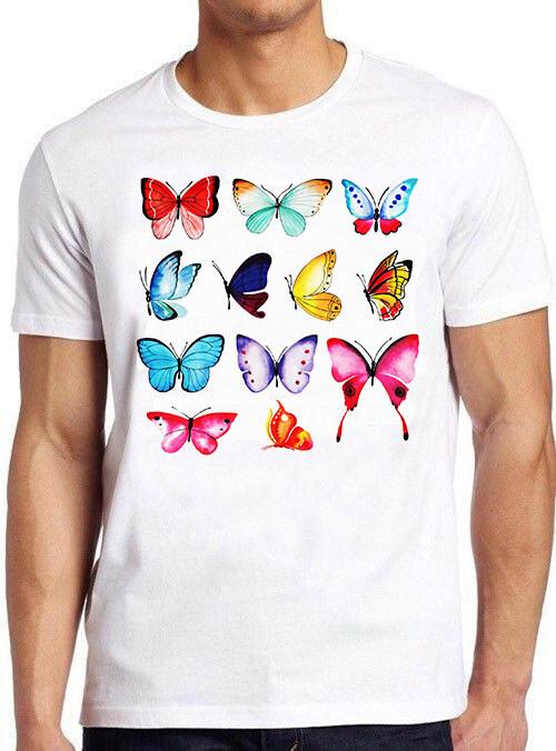 Watercolor Butterflies Butterfly Meme Cool Cult Movie Gift Tee T Shirt M828 S