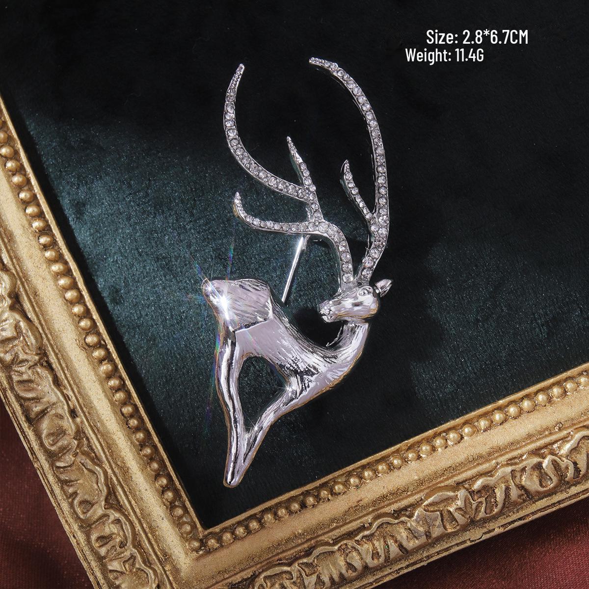 

Брошь в стиле ретро-барокко с изображением животных в европейском и американском стиле: Женский эмалированный нишевый аксессуар для костюма High-End Pin