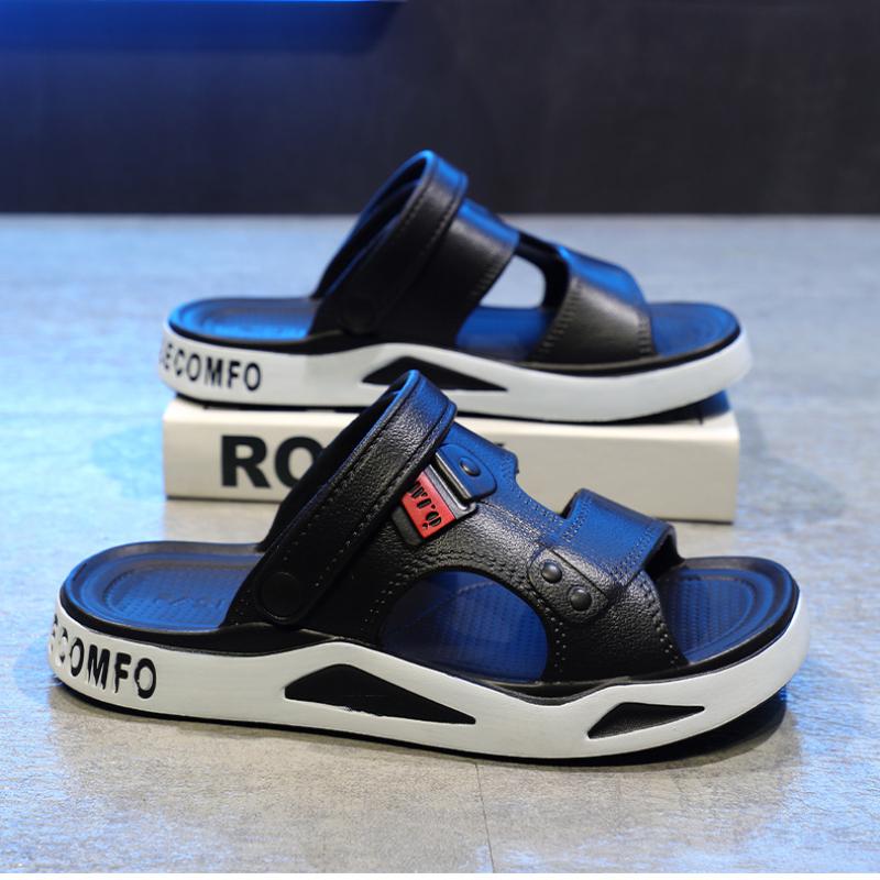 Summer Men's Slippers EVA Sandals Outdoor Light Slippers Platform Sole Casual Men Beach Shoes Non-slip Open-toe Male Sandals New
