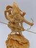 Marishiten Buddha Statue, Premium Cypress Wood Carving, 21cm Tall, Guardian Deity, Buddhist Altar, Buddhist Room, Wood Carving