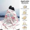 1pc,Sanrio My Melody Home Decor Flannel Blanket: Perfect Gift for Bedroom, Living Room, Travel, Camping, Car, Beach, Office Naps, Ideal Sofa Throw, Ou