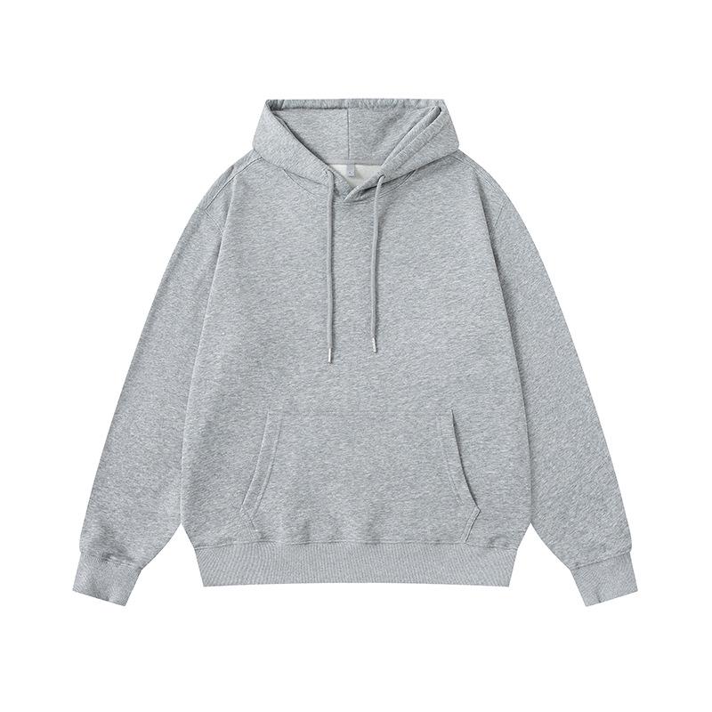 

Men s and Women s Thick Knit Cotton Hoodie with Velvet Lining for Autumn and Winter - 420g, Custom European and American Style. 2XL