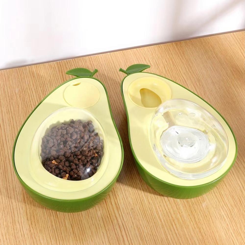 Avocado Shape Pet Feeding Water Bowl Multi-functional Dog Food Container  For Dogs and Cats