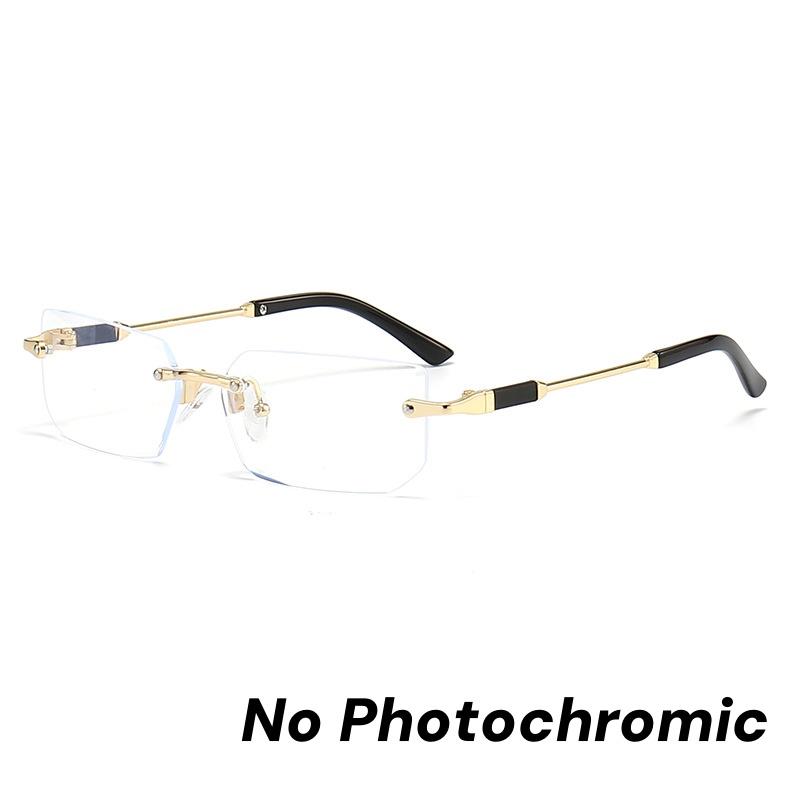 New Frameless Fashionable Sunglasses Personality UV400 Protection Outdoor Travel Street Photography Unisex Shades Glasses