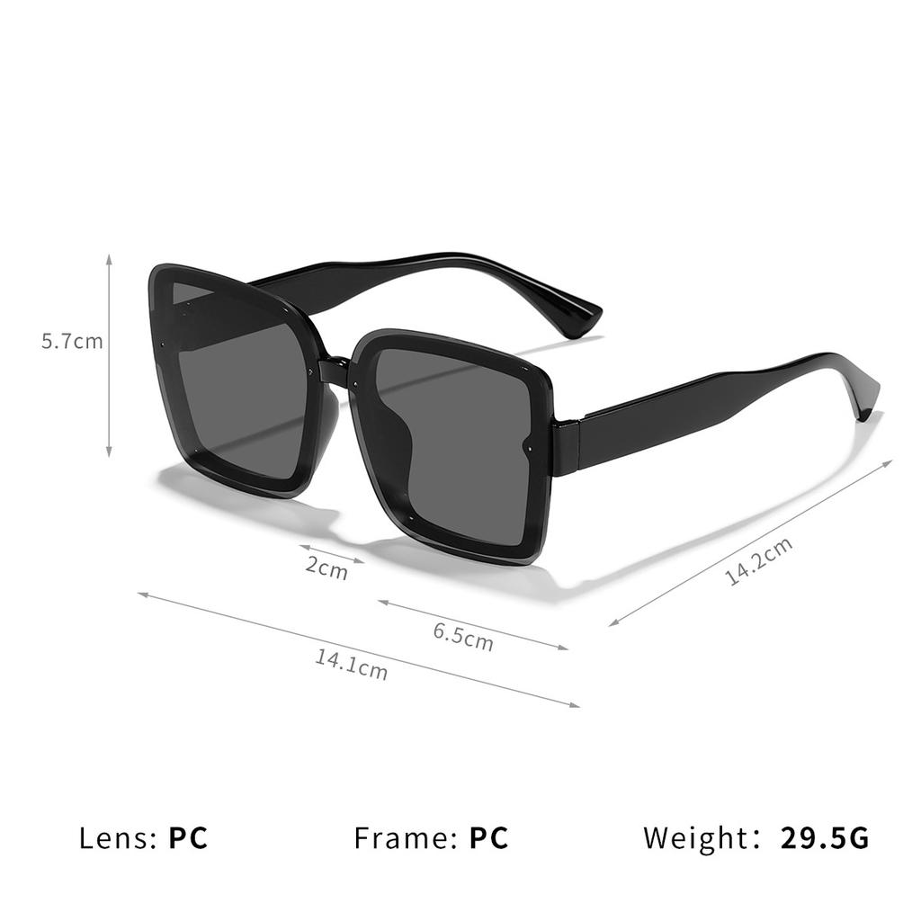 New Vintage Square Sunglasses Women Men Rectangle Sun Glasses Female Big Frame Eyewear Oculos De Sol for Male Female Eyeglasses