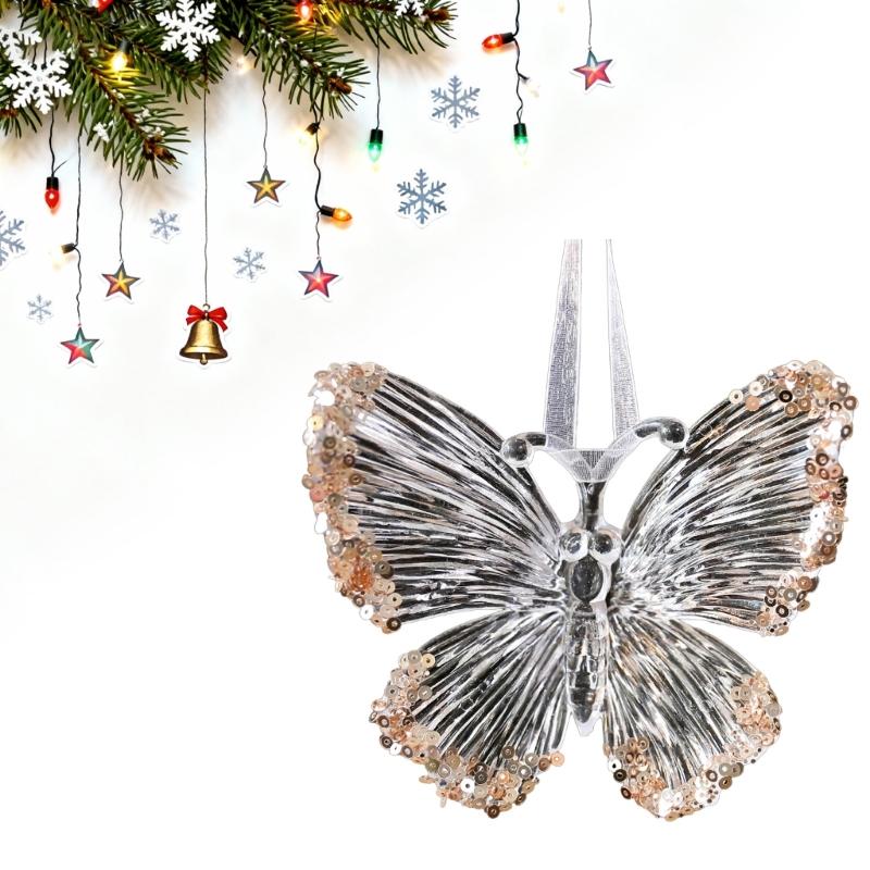 Shatterproof Acrylic Snowflakes Hanging Decorations For Indoor and Outdoor Christmas Displays