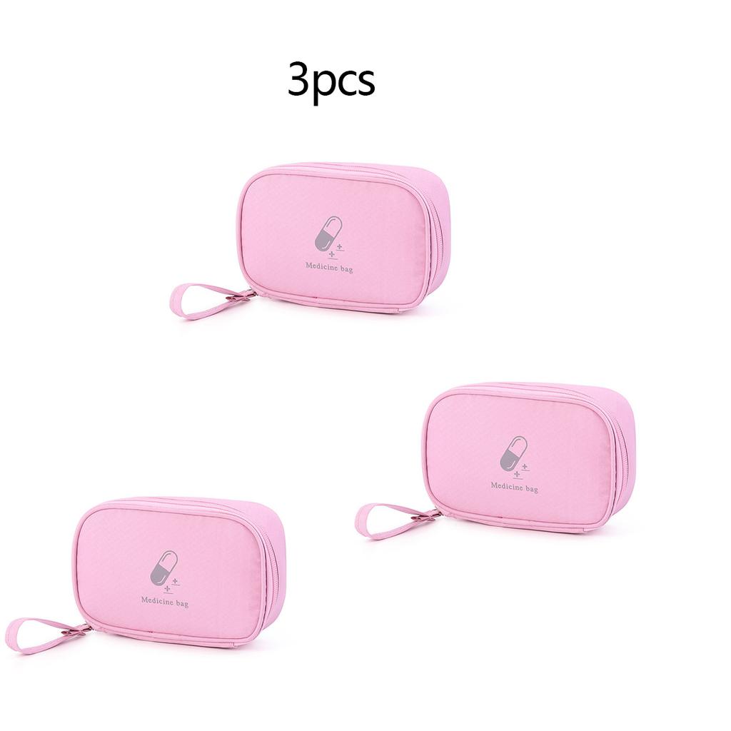 1pc/3pcs/5pcs Portable Medicine Bag Cute First Aid Kit Medical Emergency Kits Organizer Outdoor Travel Household Medicine Pill S