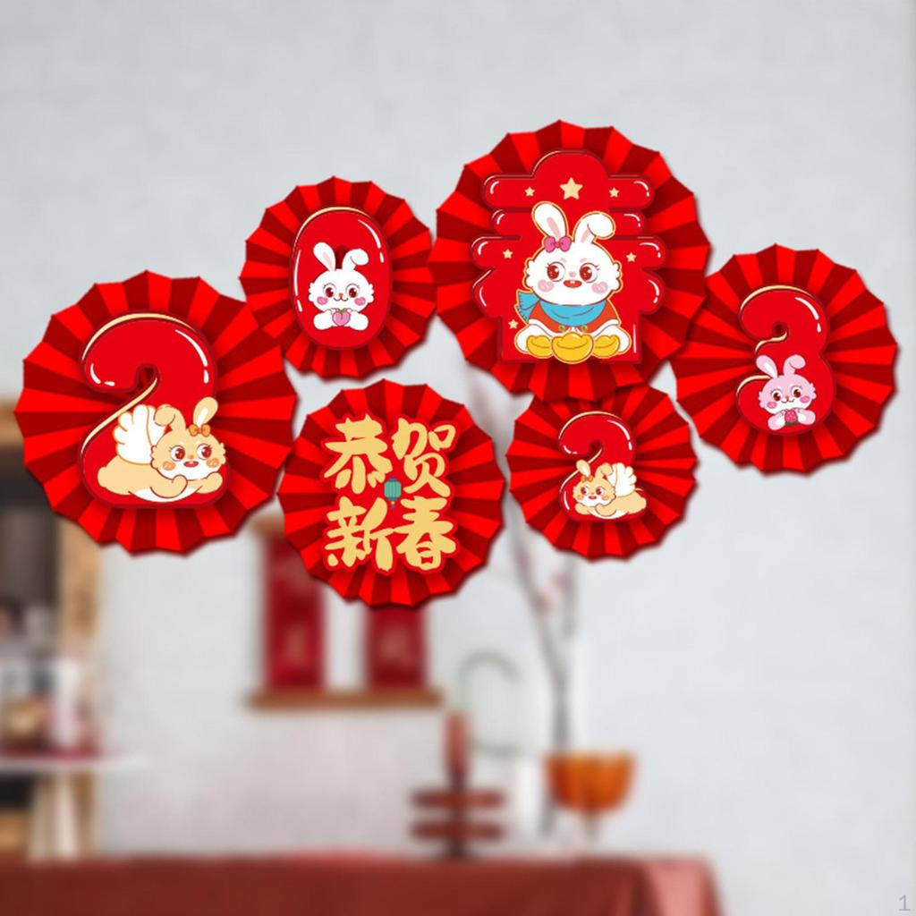 Chinese Decoration Home Decorations Red Paper Flowers Fan for