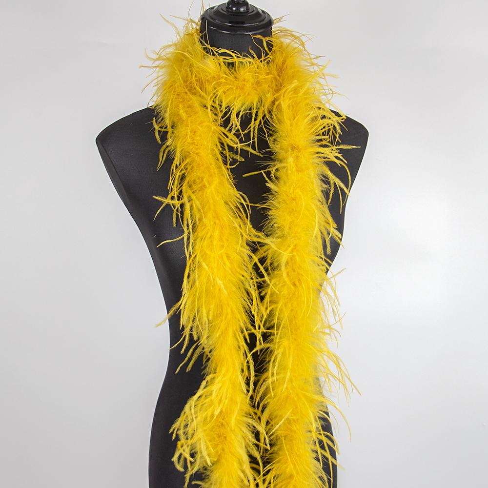1Ply Ostrich Feather Boa 13-15CM Long Feathers Trims for Crafts Party Dress Sewing Decoration Plumas Ribbon 2 Meters Multicolor