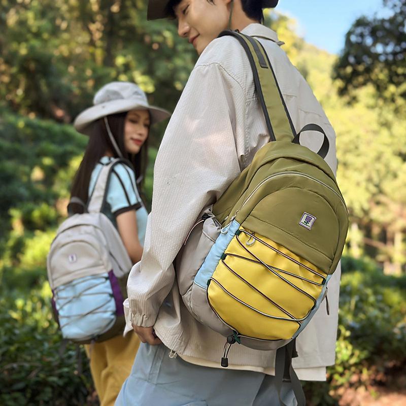 Summer new large-capacity backpack, junior high school student spine bag, travel computer backpack