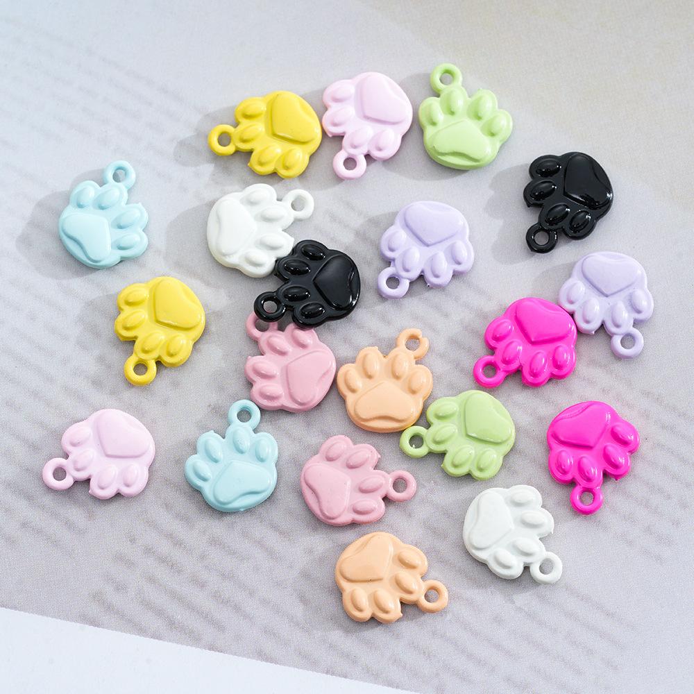 10X12Mm Legierung Farbig Katze Kralle Anhänger Halskette Armband Anhänger DIY Handgefertigter Schmuck Tierkralle Zubehör Produktion