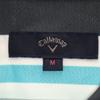 Callaway Border Pattern Golf No Sleeve Polo Shirt M White Women Used