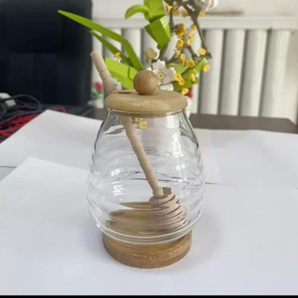 

с крышкой-ковшиком бутылка для меда контейнер для хранения меда большой вместимости свадебная вечеринка обед 400ml