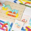Montessori Shape-Changing Pegboard Puzzle for Kids